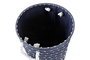 DKD Home Decor Cesta Azul Marino Blanco Poliéster Set de 2 Unidades 38 x 47 x 38 cm
