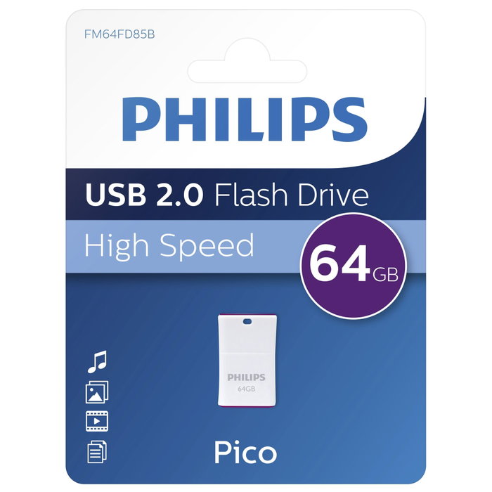 Philips USB 2.0 Pico Edition 64GB Magic Purple