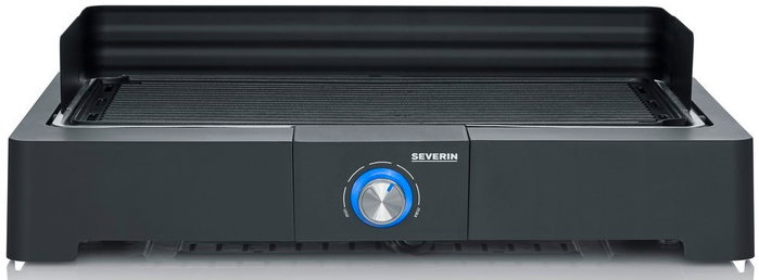 Severin PG8567 Barbacoa de mesa eléctrica con tanque de agua de humo, 2,200 W