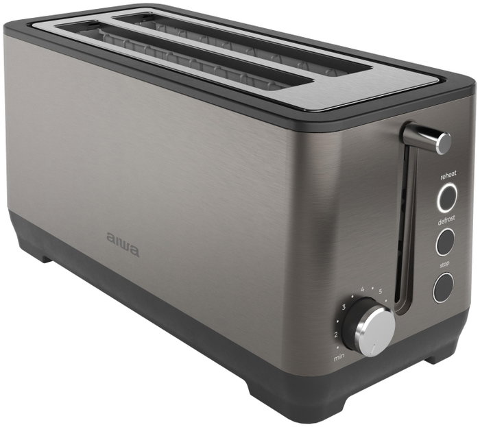 Aiwa KOFOTATSU ABT-1600 Tostadora de 2 ranuras, 1600 W, Acero inoxidable Aiwa KOFOTATSU ABT-1600 Tostadora de 2 ranuras, 1600 W, Acero inoxidable