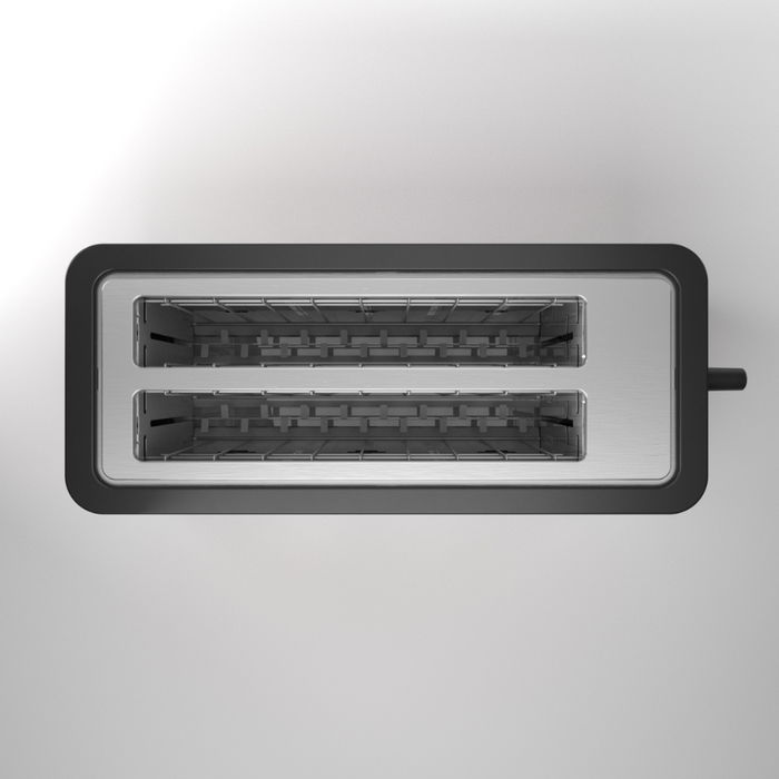 Aiwa ABT-1600 Tostadora 2 Ranuras, 1600 W, Ranuras Extralargas (255mm), Acero Inoxidable Antihuellas, 7 Niveles, Función Descongelar, Bandeja Recogemigas Extraíble