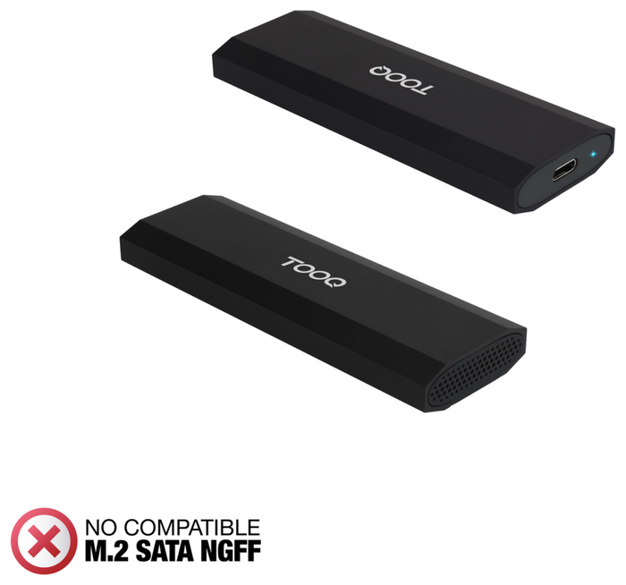 Tooq Caja Externa para SSD M.2 NVMe PCIe TQE-2231B, Negro Tooq Caja Externa para SSD M.2 NVMe PCIe TQE-2231B, Negro