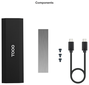 Tooq Caja Externa para SSD M.2 NVMe PCIe TQE-2231B, Negro