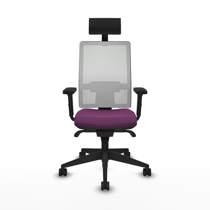 PIQUERAS Y CRESPO Silla de oficina Horna con mecanismo Sincro, Morado y Blanco PIQUERAS Y CRESPO Silla de oficina Horna con mecanismo Sincro, Morado y Blanco