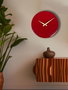 Wallity 35Sivmet Reloj de Pared Decorativo Metal Aluminio Cereza 35x35cm
