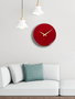 Wallity 35Sivmet Reloj de Pared Decorativo Metal Aluminio Cereza 35x35cm