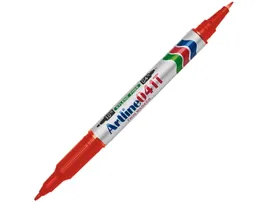 Artline EK-041T Marcador Permanente Rojo Doble Punta 0.4 mm y 1.0 mm