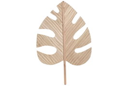 DKD Home Decor Decoración Paulownia Hoja Natural 38,5x2,3x59 cm