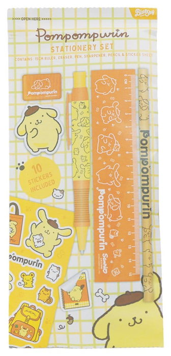 Sanrio pack de 6 Set de Escritura Pompompurin