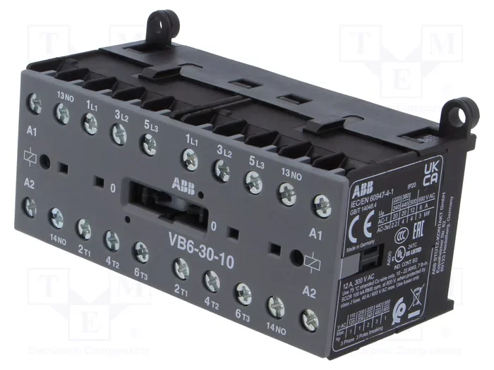 ABB VB6-30-10-80 Contactor Reversible de Retorno 3 Polos 220-240VAC ABB VB6-30-10-80 Contactor Reversible de Retorno 3 Polos 220-240VAC