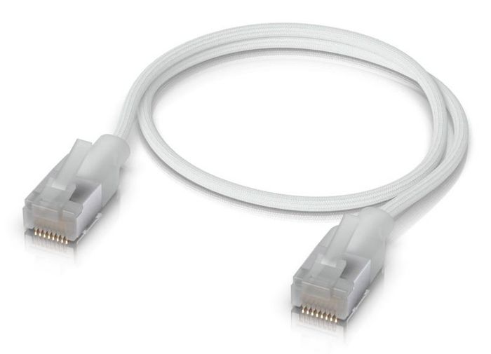 Ubiquiti UACC-Cable-Patch-EL-C6A-0.3M-W Cable de Red Cat6a 0,3m Blanco