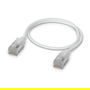 Ubiquiti UACC-Cable-Patch-EL-C6A-0.3M-W Cable de Parcheo Ethernet de 0.3 Metros