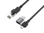 Equip Adaptador de Red 2 en 1 USB-C + A a RJ45 Gigabit LAN 3m Negro