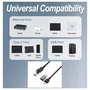 EQUIP Adaptador Gigabit USB-C + USB-A a RJ45, 3m, Negro