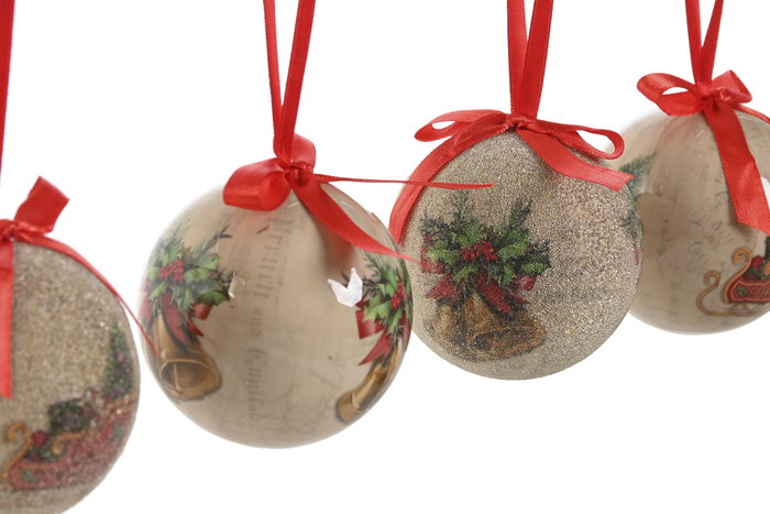 DKD Home Decor Set de 14 Bolas de Decoración Multicolor