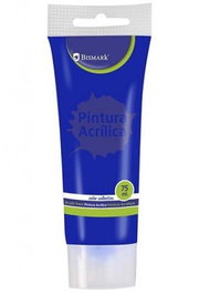 Bismark Pintura Acrílica 75 ml Azul Oscuro 328520 Multisuperficies Secado Rápido Impermeable Tubo