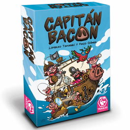 Tranjis Games Sl Juego de Mesa Capitán Bacon, Juego de Cartas, Familiar, 2-6 Jugadores, +8 Años, 15 Minutos por Partida