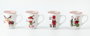 DKD Home Decor Mug Navidad Fantasia 12 Unidades Rojo Verde Blanco 12x8x10,5 cm 340 ml Apto Microondas