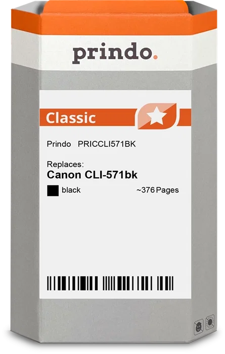 Prindo Cartucho de tinta negro PRICCLI571BK Classic Prindo Cartucho de tinta negro PRICCLI571BK Classic