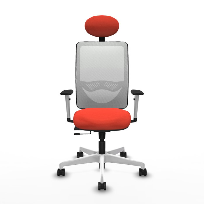 PIQUERAS Y CRESPO Silla de oficina Zulema Naranja y Blanco PIQUERAS Y CRESPO Silla de oficina Zulema Naranja y Blanco