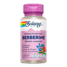 Solaray Berberina 60 Cápsulas Veganas para Apoyo Digestivo e Inmunológico
