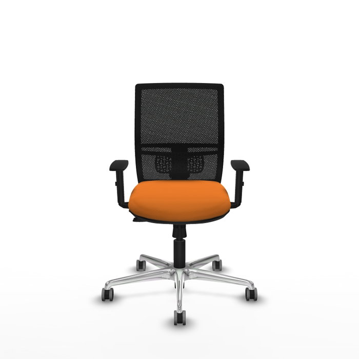 PIQUERAS Y CRESPO Silla de oficina Yunquera con mecanismo Sincro/Traslack Naranja/Negro PIQUERAS Y CRESPO Silla de oficina Yunquera con mecanismo Sincro/Traslack Naranja/Negro