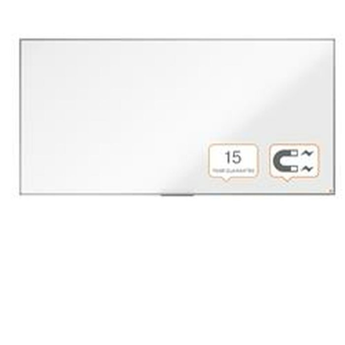 NOBO Pizarra blanca magnética de acero lacado 240x120 cm