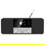 TechniSat DigitRadio 4 C - Radio digital DAB+ FM Bluetooth color negro/plata con pantalla TFT de 2.8", mando a distancia, 20 W, función despertador