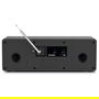 TechniSat DigitRadio 4 C - Radio digital DAB+ FM Bluetooth color negro/plata con pantalla TFT de 2.8", mando a distancia, 20 W, función despertador