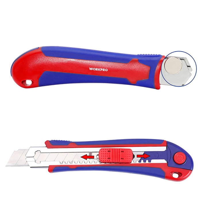 Workpro Cúter de carga automática de 18 mm Workpro Cúter de carga automática de 18 mm