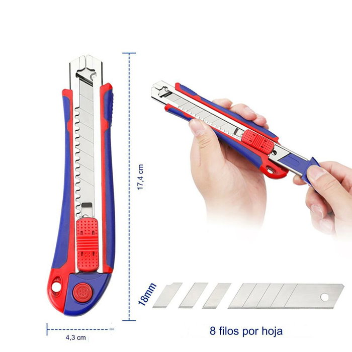Workpro Cúter de carga automática de 18 mm Workpro Cúter de carga automática de 18 mm