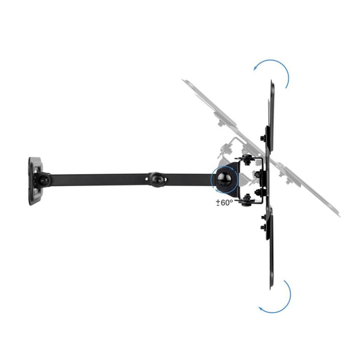 Tooq Soporte de Pared Articulado LP1345TN-B para Pantallas 13-43 Pulgadas