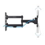 Tooq Soporte de Pared Articulado LP1345TN-B para Pantallas 13-43 Pulgadas