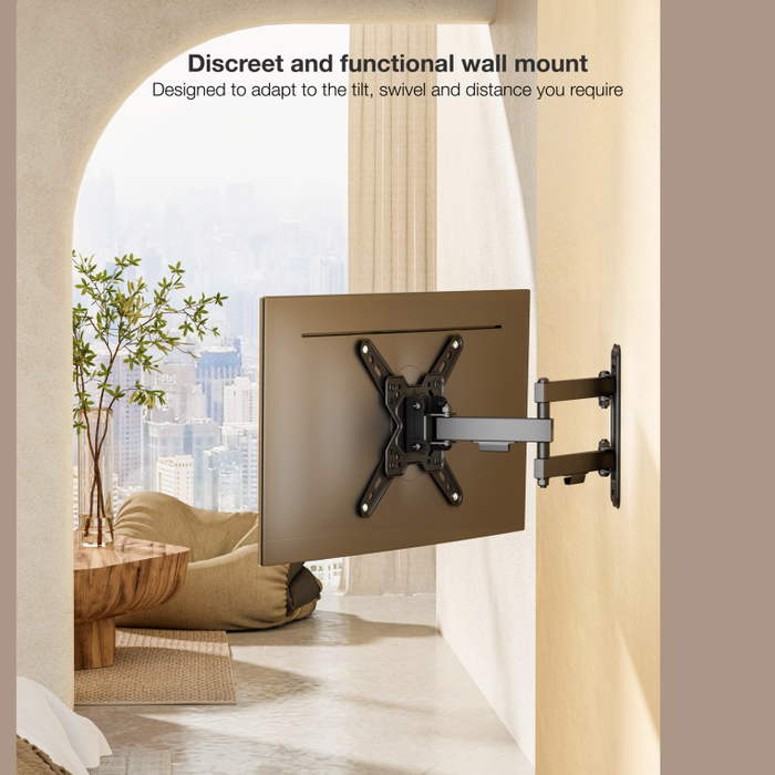 Tooq Soporte de Pared Articulado LP1345TN-B para Pantallas 13-43 Pulgadas