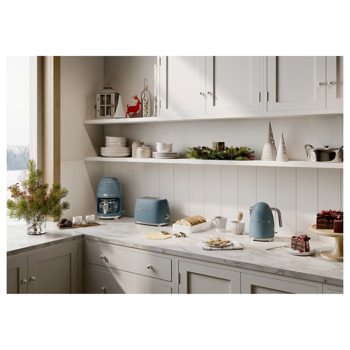 Smeg TSF01SBMEU Tostadora 2 Rebanadas, Storm Blue