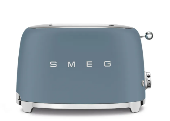 Smeg TSF01SBMEU Tostadora de 2 Rebanadas, Storm Blue