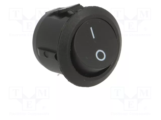 ORNO Interruptor Rocker SPST OFF-ON Negro
