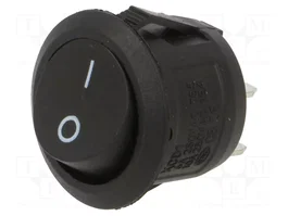 ORNO Interruptor Rocker SPST OFF-ON Negro