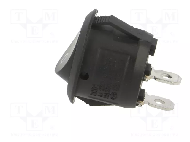 ORNO Interruptor Rocker SPST OFF-ON Negro