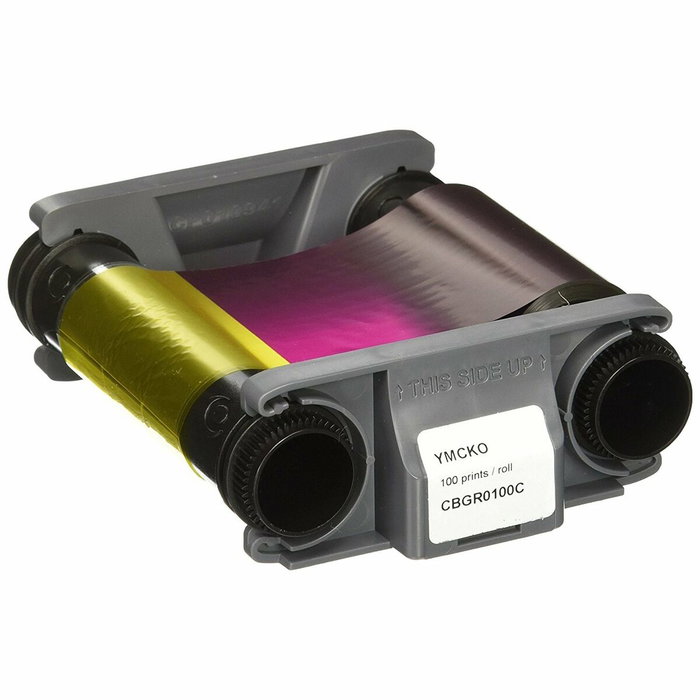 Badgy Cinta de Color YMCKO para 100 Impresiones CBGR0100C