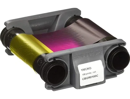 Badgy Cinta de Color YMCKO para 100 Impresiones CBGR0100C