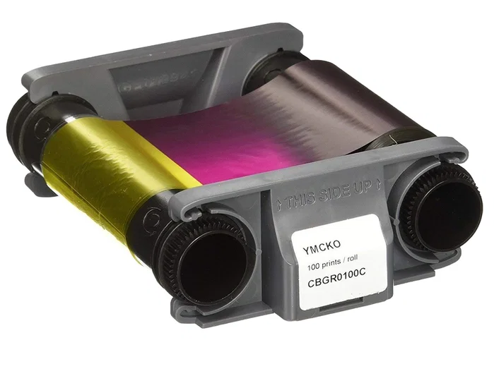 Badgy Cinta de Color YMCKO para 100 Impresiones CBGR0100C