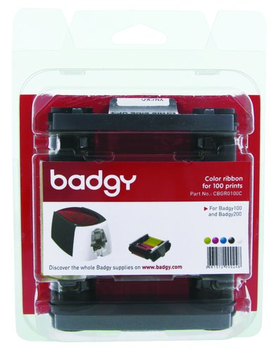 Evolis CBGR0100C Cinta de Color YMCKO para Badgy100 / Badgy200