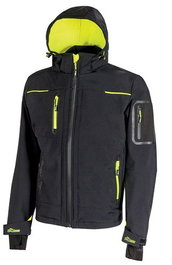U-POWER Chaqueta U-Tex Space con membrana, negro, talla M