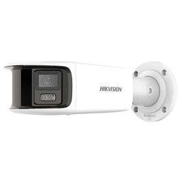 Hikvision Cámara IP Bullet 8MP 4K Panoramic ColorVu 4mm WDR H.265+ IP67 PoE Audio Alarma Micro Luz Blanca 40m