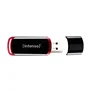 Intenso Pendrive USB 64GB USB 2.0 con Tapa - Lectura 28 MB/s, Negro y Rojo