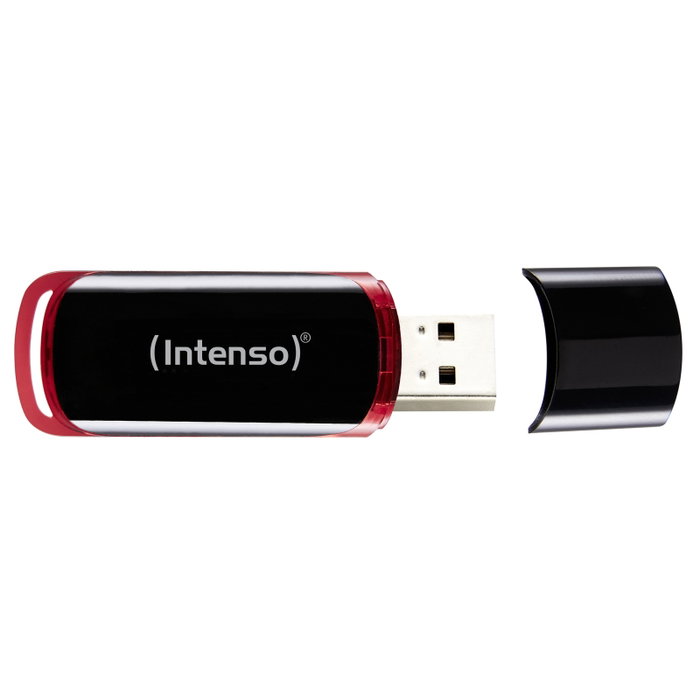 Intenso Pendrive USB 2.0 64GB Negro y Rojo - Almacenamiento Portátil