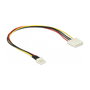 DeLOCK Cable de alimentación interno Floppy 4 pin a Molex 4 pin 30 cm