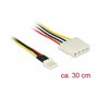 DeLOCK Cable de alimentación interno Floppy 4 pin a Molex 4 pin 30 cm