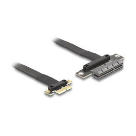 DeLOCK Adaptador Tarjeta Riser PCI Express 3.0 x1 a x4 con Cable de 30 cm - Negro (Ref. 81495)